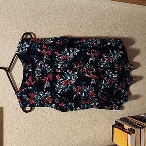 Sleeveless GW Indigo top